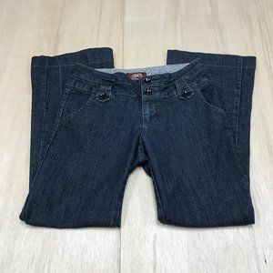 oneone jeans black flare size 6